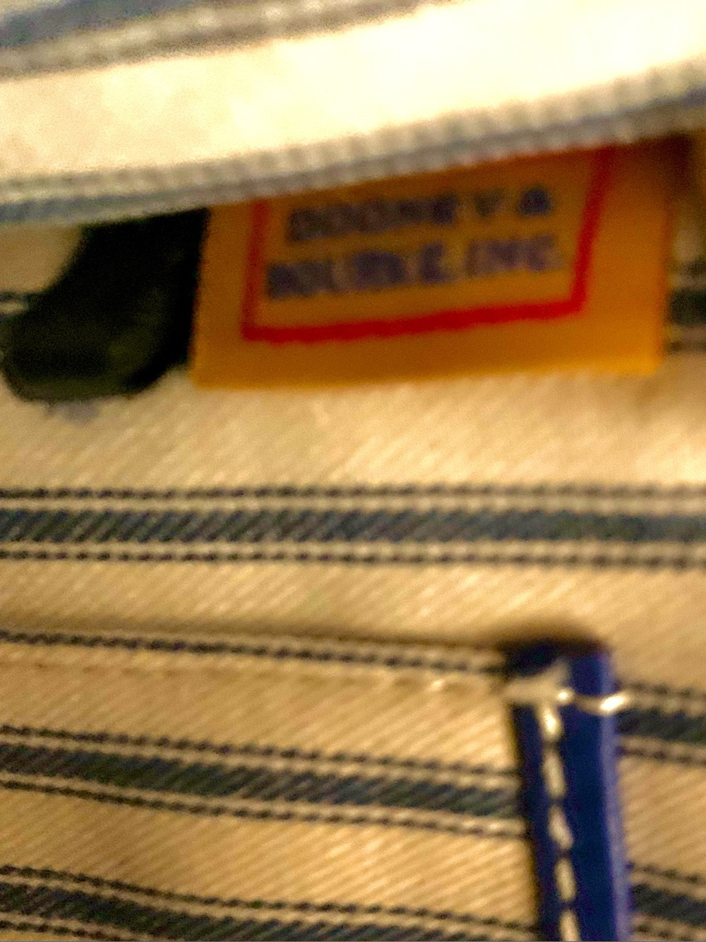 Dooney & Bourke Blue Leather Tote with Front Zip Pocket - Picture 4 of 16